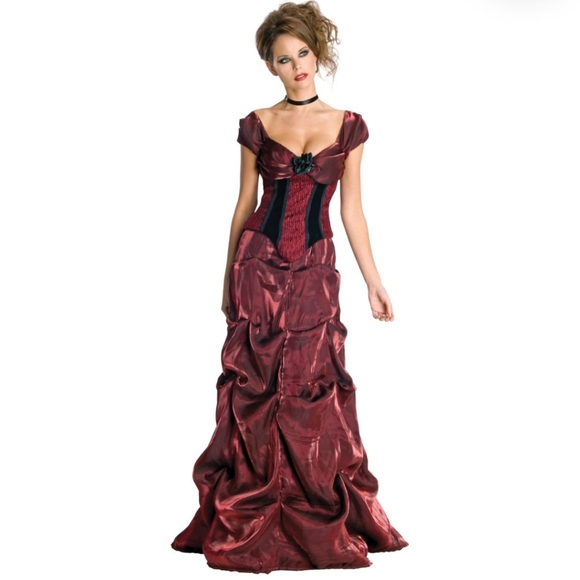 Rubie's Dark Rose vampire costume gown 🧛🏻‍♀️🦇 - Picture 5 of 5